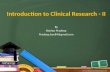 Introduction to clinical research - II