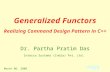 Generalized Functors - Realizing Command Design Pattern in C++