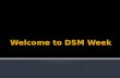 Introductory PPT to DSM Camp