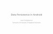 Android Data Persistence