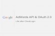 AdWords API and OAuth 2.0