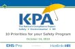 10 Priorities for your Safety Program