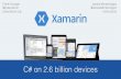Introduction to Xamarin 3 Seattle Mobile .NET Developers Group