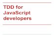 TDD for Javascript developers