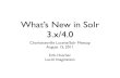 What's New in Solr 3.x / 4.0