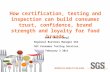 Ana Teil-Gangl (SCG). How certification, testing and inspection can build consumer trust, confidence, brand strength and loyalty for food brands