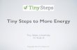 Tiny Steps to More Energy