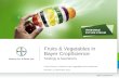Fruits & Vegetables in Bayer CropScience
