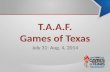 2014-15 TAAF Games of Texas
