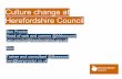 Culture change at Herefordshire Council | Ben Proctor | July 2014