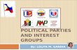 Political parties and interest groups (2)