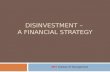 Disinvestment - A Financial Strategy
