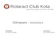 Rotaract Club Kota , glimpses 2010/2011