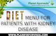 Diet for kidney patients | Diet in kidney failure