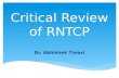critical review of RNTCP
