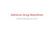 Introduction to Adverse Drug Reactions