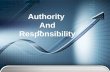 Authority & responsibility(7)