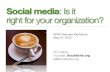Is social media right for your nonprofit?