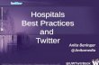 Hospitals using Twitter