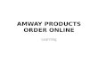 Amway products order online