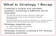 What Is Strategy Recap