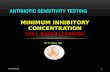 Minimum inhibitory concentration