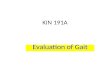 Kin191 A.Ch.9. Evaluation Of Gait