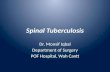 Spinal Tuberculosis by Dr. Monsif Iqbal