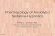 Pharmacology of anxiolytic -sedative-hypnotics (2)