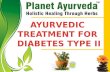 Ayurvedic treatment for diabetes type-2
