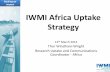 International Water Management Institute Africa Uptake Strategy