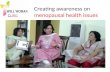 Creating Awareness on Menopausal Health
