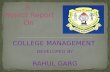 Rahul Garg- College Management Software PPT