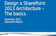 Design a share point 2013 architecture – the basics
