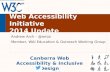 WAI activity update presented at Canberra accessibility meetup 2014.02
