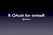 R OAuth for twitteR