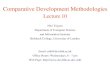 Comparative Development Methodologies