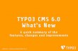 TYPO3 6.0. What's new