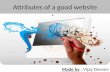 Attributes of a good website