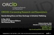 ORCID: status and benefits to publishers