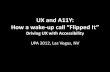 UX & A11Y: How a Wake-up Call "Flipped it"