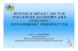 Leo Jasareno Presentation Conference on Mining's Impact on Philippine Economy and Ecology