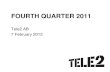 Tele2 AB - Fourth Quarter 2011