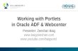 Working with Portlets in ADF and Webcenter