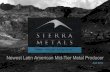 Sierra Metals (TSX.V: SMT) Investor Presentation