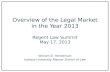 Regent law, May 2013