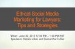 Ethical Social Media Marketing for Lawyers