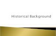 Historical background - LAW504