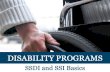 Disability Programs: SSDI and SSI Basics