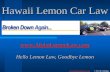 Hawaii lemon car laws 2011